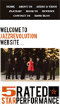 Mobile Screenshot of jazzrevolutionband.com